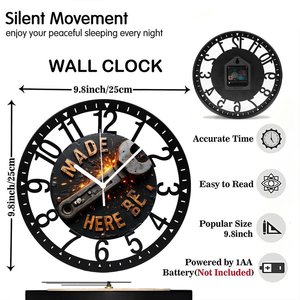 <span class=keywords><strong>Orologio</strong></span> <span class=keywords><strong>da</strong></span> <span class=keywords><strong>Parete</strong></span> Circolare in Ferro <span class=keywords><strong>da</strong></span> 25cm con Design <span class=keywords><strong>Albero</strong></span> <span class=keywords><strong>della</strong></span> <span class=keywords><strong>Vita</strong></span> o Scena Naturale - Product Image 2