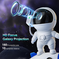 Rocket Astronaut Galaxy Laser projektor Star Night Light mit Timer und Smart APP und Remote Nebula Space Projector Light