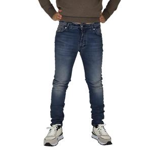 Pantalon pour homme NMF40003JE bleu coupe slim décontracté - Product Image 1