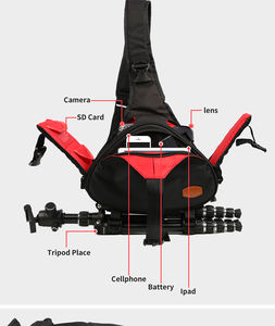 Bolsa <span class=keywords><strong>de</strong></span> Hombro Profesional Portátil con Cubierta Impermeable para Lentes SLR, Trípode, Cámara, Viajes y Actividades al Aire Libre - Product Image 5