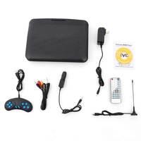 KCR 14,0 pouces portable pour lecteur avec tuner TV, batterie rechargeable, USB, FM, résolution 720P, noir