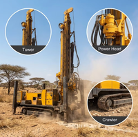 Machine de forage de puits profonds KY 800m d'occasion avec force de levage de 40T et couple de 9500-16500Nm