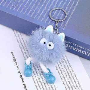 Kawaii peluche elfe Anime porte-clés femmes mode mignon sac à dos pendentif breloque accessoires voiture pompon porte-clés amoureux cadeau bijoux - Product Image 6