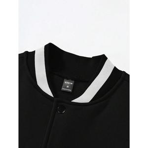 <span class=keywords><strong>Veste</strong></span> <span class=keywords><strong>de</strong></span> baseball pour hommes à col en V, design personnalisé Rainbow Spray, ODM/OEM, avec blocs <span class=keywords><strong>de</strong></span> couleur et lettres imprimées, fabriquée en usine - Product Image 6