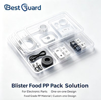 Bandeja de Plástico Transparente Personalizada, Moldeada al Vacío, de PP PET, para Exhibición en Minoristas, Embalaje de Electrónica de Consumo, Reciclable, Tamaño 1mm