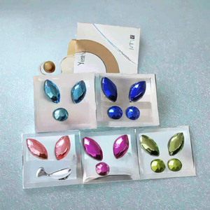 1 Bolsa de Gemas Dentales Brillantes de Diamante de Imitación con Corte de Pera, Tratadas Termicamente, Sin Plomo, Material Dental, Sets de Mariposas, Cristal - Product Image 3