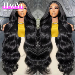 15A 13X6 Đầy Đủ Ren Phía Trước Mặc Đi Nguyên Con Người Tóc Cơ Thể Sóng Tóc Giả Với Pre-Cắt 13X4 Ren HD Trong Suốt Glueless Tóc Giả Cho Phụ Nữ - Product Image 1