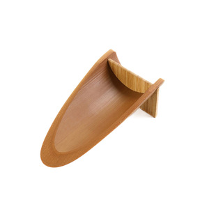 Handmade Bamboo Fruit Basket Tea <b>Snack</b> <b>Tray</b> With Handle For Home Chinese Style Serving <b>Trays</b> - Product Image 5