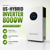 Onduleur solaire hybride domestique 3.6kW-12kW Monophasé 120Vac 240V Hors réseau Onde sinusoïdale pure MPPT US