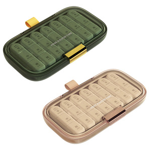 Pilulier portable pour usage quotidien, grande capacité, et boîte de distribution de médicaments pratique pour sept jours par semaine. - Product Image 5