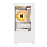 JNP Vente en gros M-atx Mini-itx Usb3.0 Verre transparent Alimentation de jeu Système de refroidissement de l'eau Ventilateur Étui de jeu