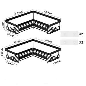 <span class=keywords><strong>Rangement</strong></span> de <span class=keywords><strong>douche</strong></span> de salle de bains et <span class=keywords><strong>rangement</strong></span> de cuisine Étagères d'angle de salle de bains Caddy de <span class=keywords><strong>douche</strong></span> - Product Image 4