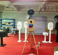 Photomaton instantané double face en chêne avec impression SLR, Wi-Fi, coque en bois et écran tactile de 18,5 pouces pour iPad