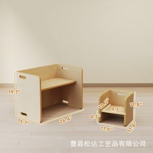 Solid wood children's <b>desk</b> and chair set, simple home use, <b>study</b> <b>desk</b>, children's writing <b>desk</b> and chair set - Product Image 4