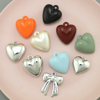 DIY 3D UV coeur multicolore porte-clés pendentif sac accessoires fabriqués à partir de plastique acrylique et perles bijoux kit de bricolage
