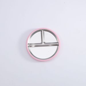 Trẻ em tấm thép không gỉ với Silicone hút bé Silicone ăn bộ với thép không gỉ Silicone Kid - Product Image 3