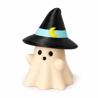 Décoration de bureau d'Halloween, jouet anti-stress à bouton-poussoir, mini fantôme de collection pour employés de bureau, cadeau personnalisé avec logo pour panier de Halloween