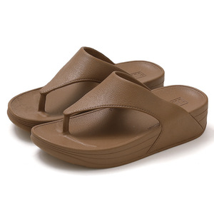 Women's Summer Platform Flip Flops Cork Insole Thick Sole Plus Size Casual Comfortable Solid Color Toe Eco-Friendly - Product Image 5