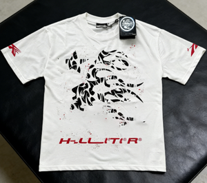T-shirt da uomo casual alla moda a maniche corte in 100% cotone con stampa vintage Hell Star, abbigliamento estivo, disponibile subito - Product Image 1