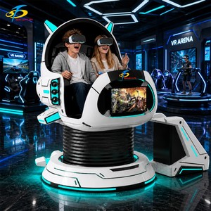 Machine VR <span class=keywords><strong>Panda</strong></span> rotative 360°, jeu VR à monnayeur, borne d'arcade de réalité virtuelle à deux places - Product Image 3