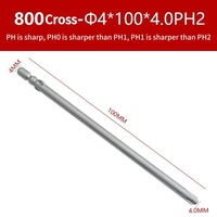 Jeu d'embouts de tournevis électrique série 800, embouts magnétiques Phillips croisés PH1 PH2 en acier allié S2, tige de 4 mm, embouts de tournevis, outils électriques