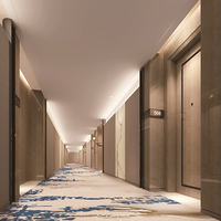 Tapis mural en nylon tissé personnalisé pour hôtel, motif moderne de luxe, écologique, antidérapant, imprimé et tufté