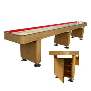 Europa Beliebte Selling 14ft 16ft Standard größe Massivholz Playfield Shuffle board Tisch