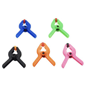 Bunte 2 Zoll Mini Kunststoff-Federklemmen Mehrzweck-Nylon A-Typ Hintergrundklemmen Modellbau-Werkzeug - Product Image 5