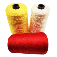 150D8ply teint Polyester tressé cordon corde vapeur fil brillant gland frange garniture décoratif rideau accessoire creux bande dentelle