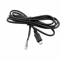 Kabel Harness USB 2.0 a Male ke Molex 51021-0400 MX1.25 4P dengan Kabel Berpelindung UL2464 untuk Transfer Data