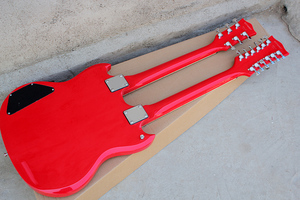 Guitarra Eléctrica Flyoung <span class=keywords><strong>de</strong></span> Doble Mástil (6 + <span class=keywords><strong>12</strong></span> <span class=keywords><strong>Cuerdas</strong></span>) Roja a Precio Económico - Product Image 6