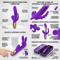 Masseur vibrant G-Spot en silicone pour adultes, étanche IPX6, rechargeable par USB, fonctionnement silencieux, vente en gros