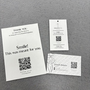 Order Creative Thank You for Your Pusrchase Card Custom Qr <strong>Code</strong>&amp;Logo Paper Business Cards Greeting Cards Custom Printing - Product Image 4