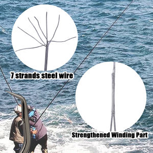 FTK-Laisse en fil d'acier anti-morsure avec crochet <span class=keywords><strong>pour</strong></span> appât, leurre, accessoires <span class=keywords><strong>pour</strong></span> lac, rivière, brochet, <span class=keywords><strong>bar</strong></span>, 20 pièces par sac - Product Image 3