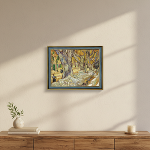 <span class=keywords><strong>Reproduction</strong></span> de niveau muséale du tableau « Les grands platanes » de Vincent Van Gogh sur <span class=keywords><strong>toile</strong></span>, utilisant la technique de <span class=keywords><strong>reproduction</strong></span> par peinture à l'huile - Product Image 1