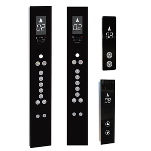 Phụ tùng thang máy Bảng điều khiển nút bấm thang máy bằng thép không gỉ đen Bảng điều khiển vận hành thang máy COP LOP HOP - Product Image 2