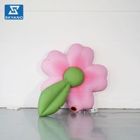 Modèle de cerisier gonflable géant rose personnalisé pour la publicité lors de festivals en plein air ou les fêtes sur le thème du printemps dans les parcs