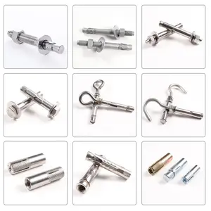 All Bolt Stainless Steel Galvanized Custom 20mm M12 18mm M20 8mm M6 M8 16mm Diameter M10 M16 M24 Expansion Wedge Anchor Bolt For Concrete