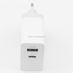 PD 30W Charge <span class=keywords><strong>Rapide</strong></span> QC 3.0 Adaptateur <span class=keywords><strong>secteur</strong></span> <span class=keywords><strong>USB</strong></span> Type C Ports <span class=keywords><strong>USB</strong></span> <span class=keywords><strong>Chargeur</strong></span> Mural <span class=keywords><strong>Chargeur</strong></span> de Téléphone <span class=keywords><strong>Rapide</strong></span> Avec prise UE - Product Image 5