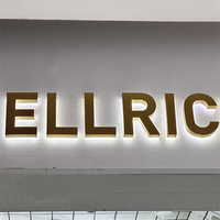 Enseignes extérieures pour devanture Logo en acrylique Enseigne avec lettres de canal illuminées Logo LED avant arrière éclairé Enseigne LED 3d personnalisée pour les entreprises