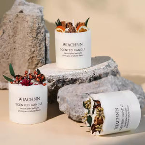 เทียนหอมถั่วเหลืองในโถแก้วตกแต่งบ้าน สำหรับวันพ่อ กลิ่นกาแฟและนม ทำมือสไตล์พ่อค้าขาย โดยช่างฝีมือผู้เชี่ยวชาญด้านการตกแต่งบ้าน - Product Image 1