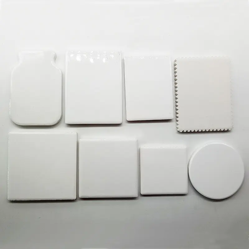 DIY सब्लिमेशन ब्लैंक सिरेमिक फ्रिज मैग्नेट कस्टम स्मृति चिन्ह उपहार मुद्रण लोगो फ्रिज मैग्नेट
