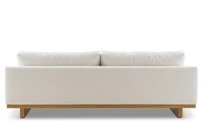 Nhật Bản Phong Cách 2 Chỗ Ngồi Vải Trắng Cắt Sofa Đặt Đơn Giản Đồ Nội Thất Phòng Khách Với Gỗ Modular Chân Góc Vị Trí - Product Image 6