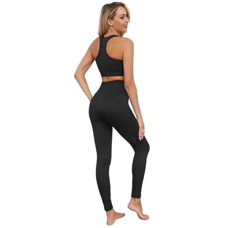 2022 Female Ladies Womens Seamless Athletic Activewear Fitness Clothes Gym Wear Workout Clothing Yoga Set Sportswear For Women