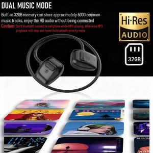 Écouteurs à conduction osseuse étanches à basses puissantes pour le sport, idéaux pour la course et le cyclisme en extérieur – Meilleures ventes - Product Image 2