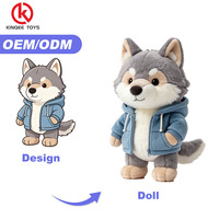 Boneka Mole Plushie Custom, Boneka Hewan Isi Lembut yang Dipersonalisasi dengan Kacamata untuk Merchandise Merek Mainan CE OEM ODM