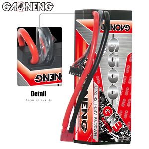 GNB for 6500MAH 4S 4S2P 14.8V 120C T-PLUG <b>Cabled</b> Hard Case RC LiPo <b>Battery</b> 1:8 RC Racing Car Boat Truck Truggy 300-Cycle - Product Image 4