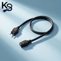 Cable de Alimentación de Alta Calidad con Enchufe de 3 Pines de Cobre y PVC, Cable Eléctrico de CA con Conector IEC C13 para Iluminación de Escenarios