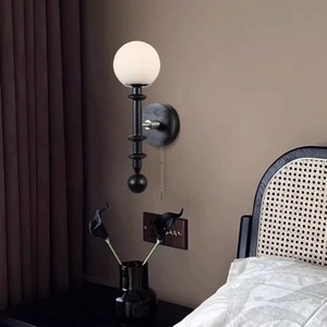 Wall Lamp Wooden Wall Light Led E27 Bulb Base Switch Control For Bedroom Living Room Corridor Lighting - Product Image 3