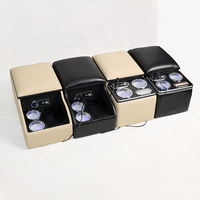 Boîte d'accoudoir arrière universelle pour voiture BMW avec lumière LED, MPV Santana Nevara Alphard, boîte d'accoudoir avec charge sans fil